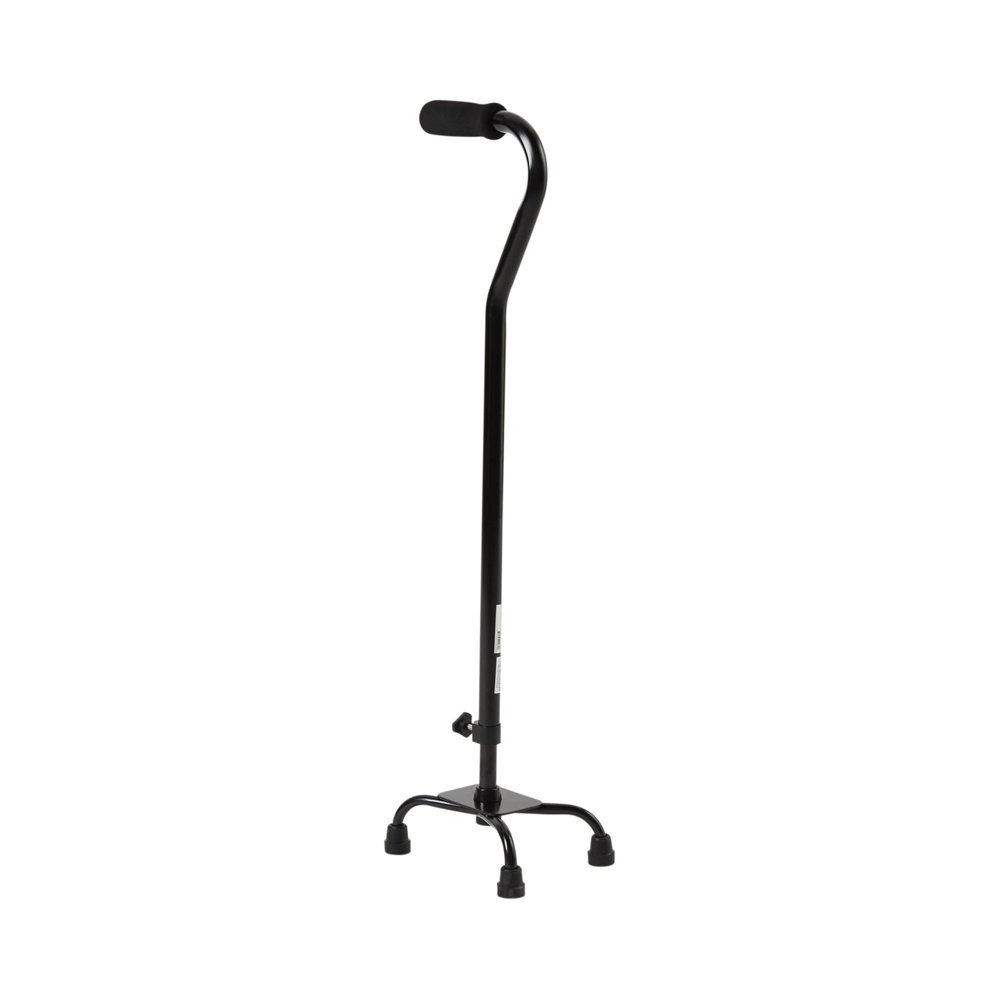 McKesson Small Base Quad Cane Steel 30 to 39 Inch Height Black (1065220_EA)