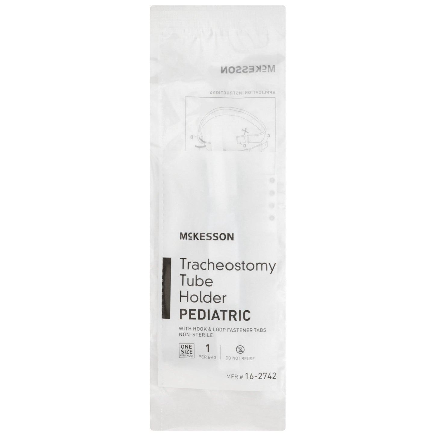 McKesson Tracheostomy Tube Holder 3/4 X 9 Inch Pediatric (545092_BX)