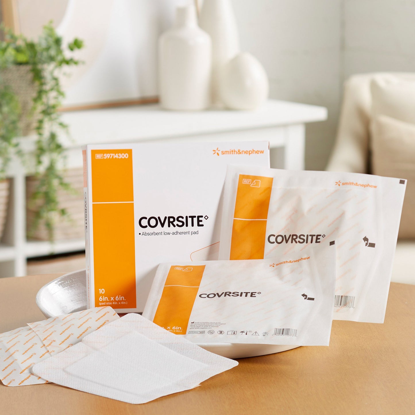 Covrsite Composite Dressing 6 X 6 Inch Square NonSterile Film Backing (350591_CS)