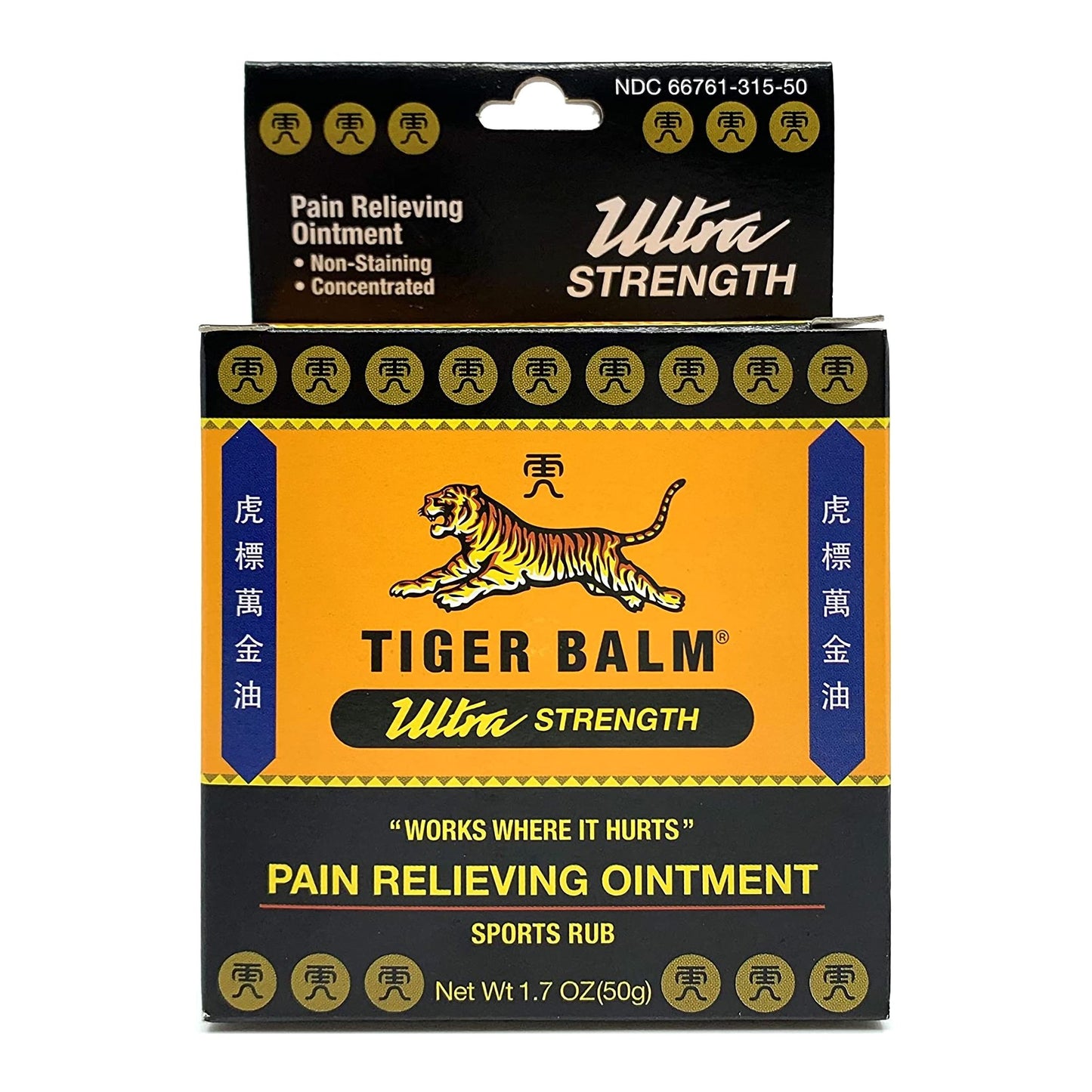 Tiger Balm® Ultra Topical Pain Relief 11% - 11% Strength Camphor / Menthol Ointment 50 Gram (525576_EA)