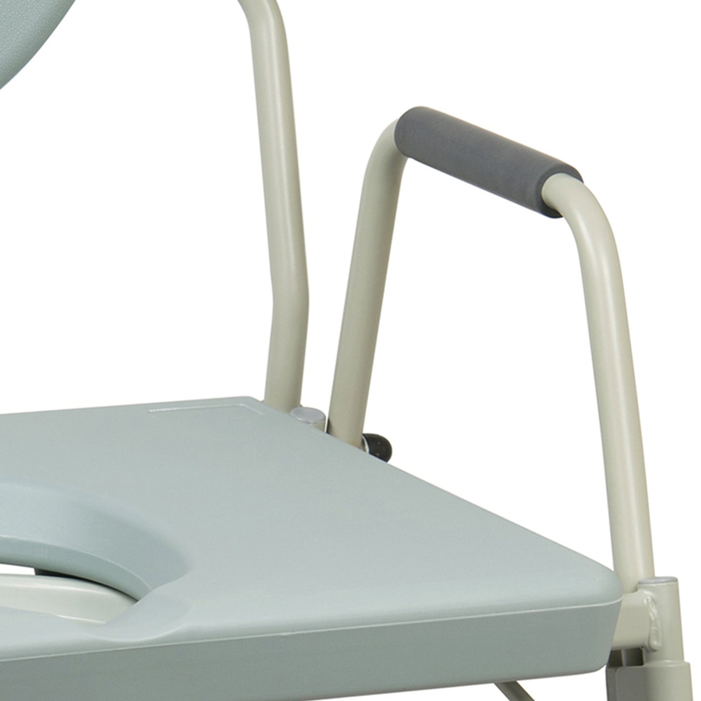 McKesson Commode Chair Drop Arms Steel Frame Padded Backrest 23-1/4 Inch Seat Width 1000 lbs. Weight Capacity (1065226_EA)