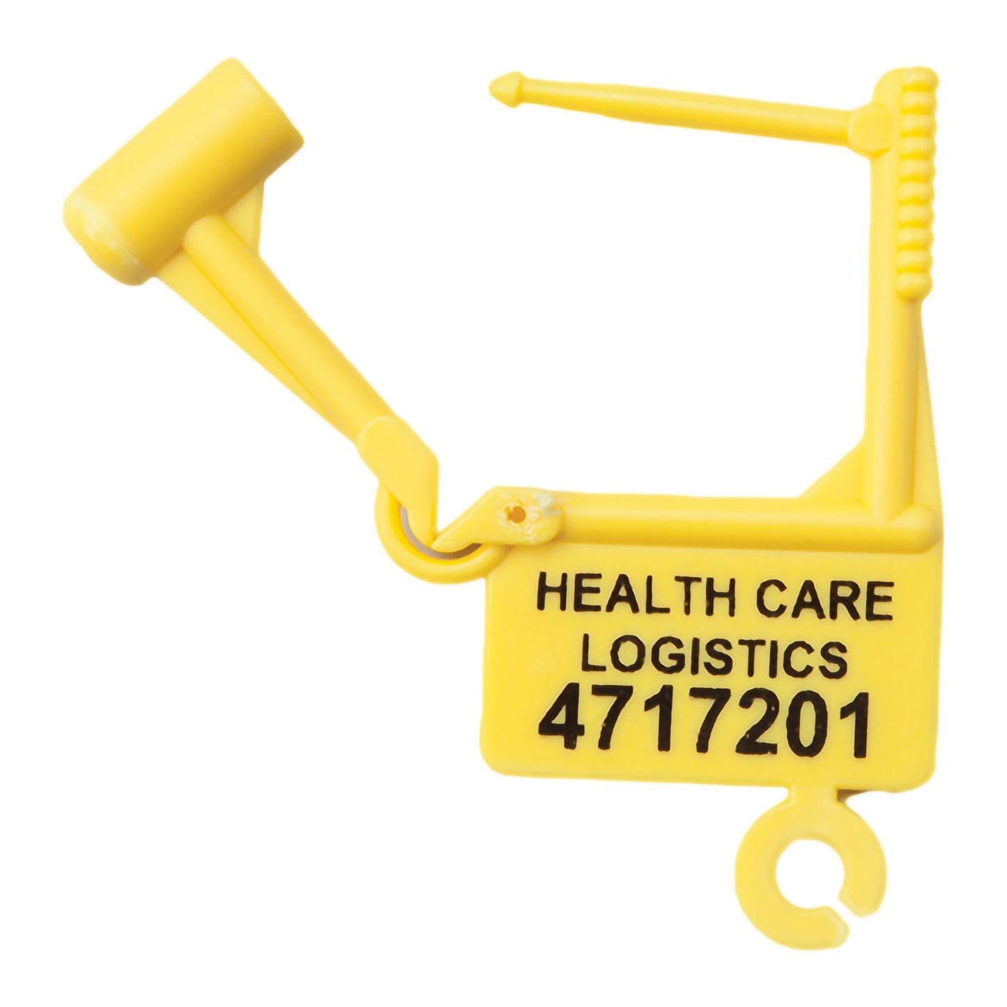 Health Care Logistics Padlock Seal Numbered Yellow Plastic 1-1/2 X 1-7/8 Inch (669645_PK)