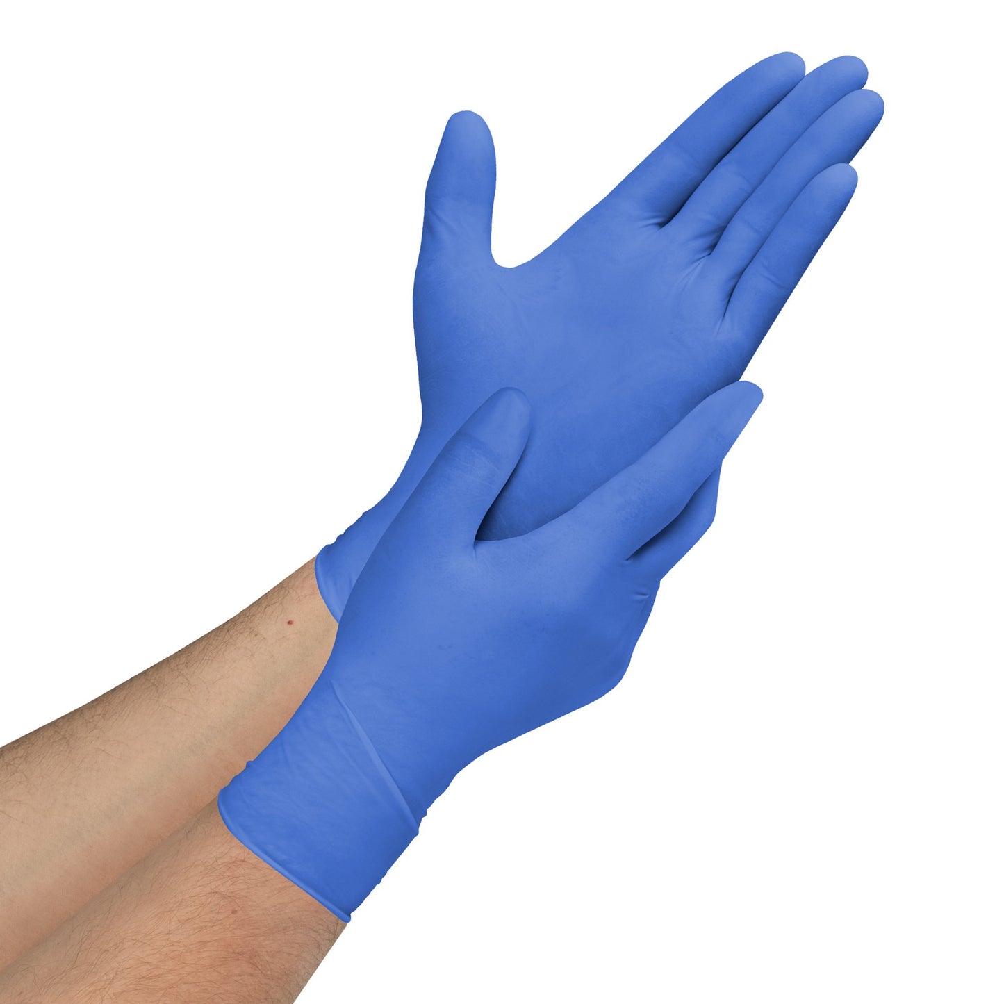 CareStock™ Exam Glove Medium NonSterile Nitrile Standard Cuff Length Textured Fingertips Blue Chemo Tested (1230897_BX)