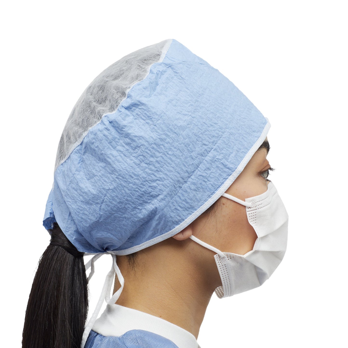 McKesson Surgeon Cap One Size Fits Most Blue Tie Closure (1186139_BX)