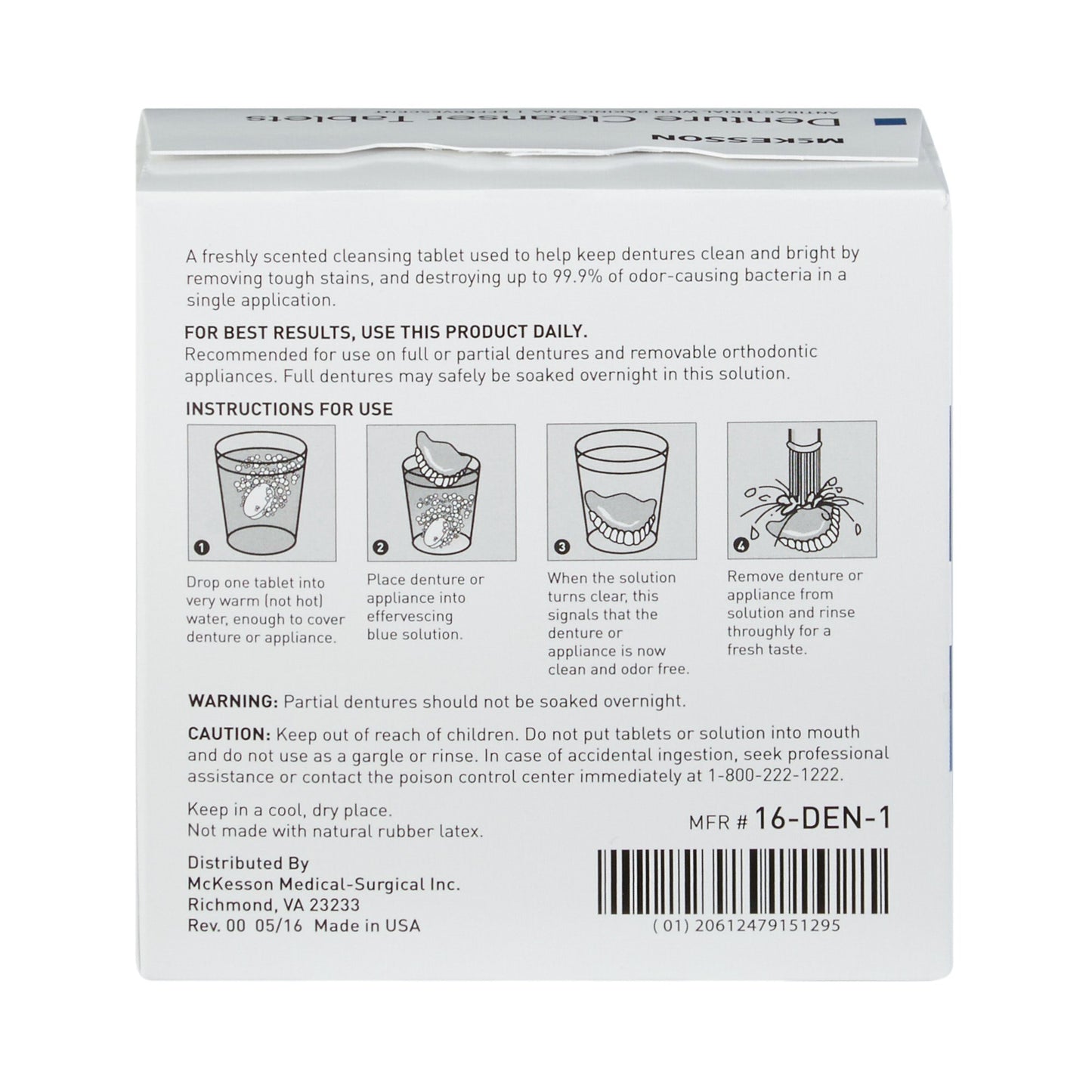 McKesson Denture Cleaner Unflavored (515486_CS)