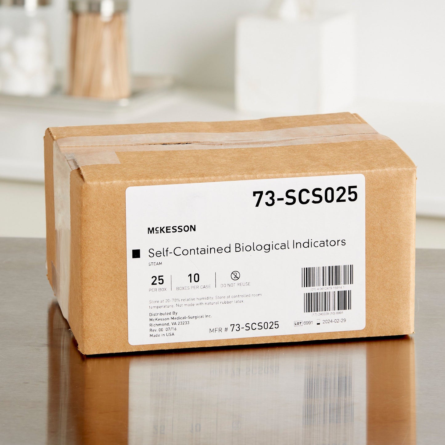 McKesson Sterilization Biological Indicator Vial Steam (524877_BX)