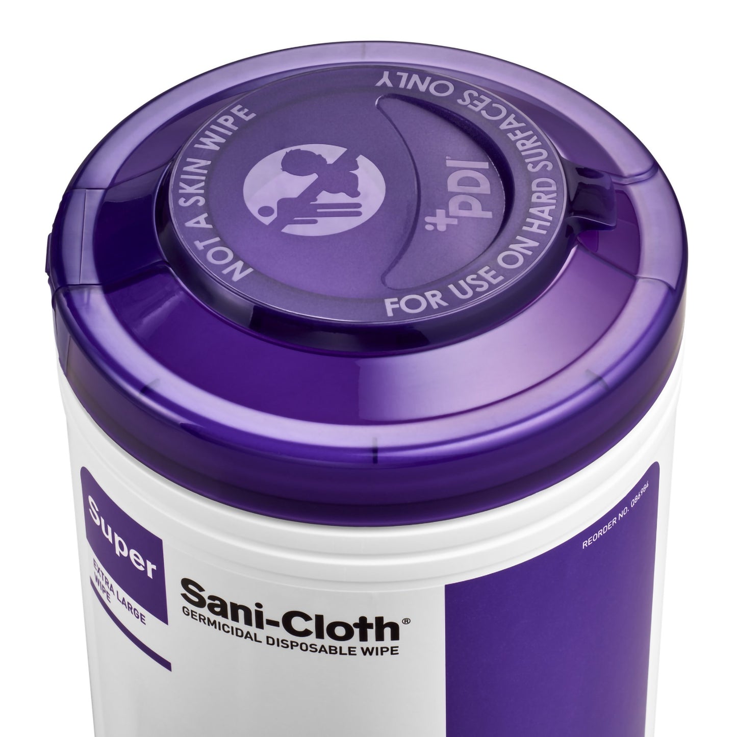 Super Sani-Cloth® Surface Disinfectant Cleaner Premoistened Germicidal Manual Pull Wipe 75 Count Canister Alcohol Scent NonSterile (1207552_CS)