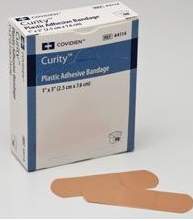 Curity™ Adhesive Strip 1 X 3 Inch Plastic Rectangle Tan Sterile (740194_BX)