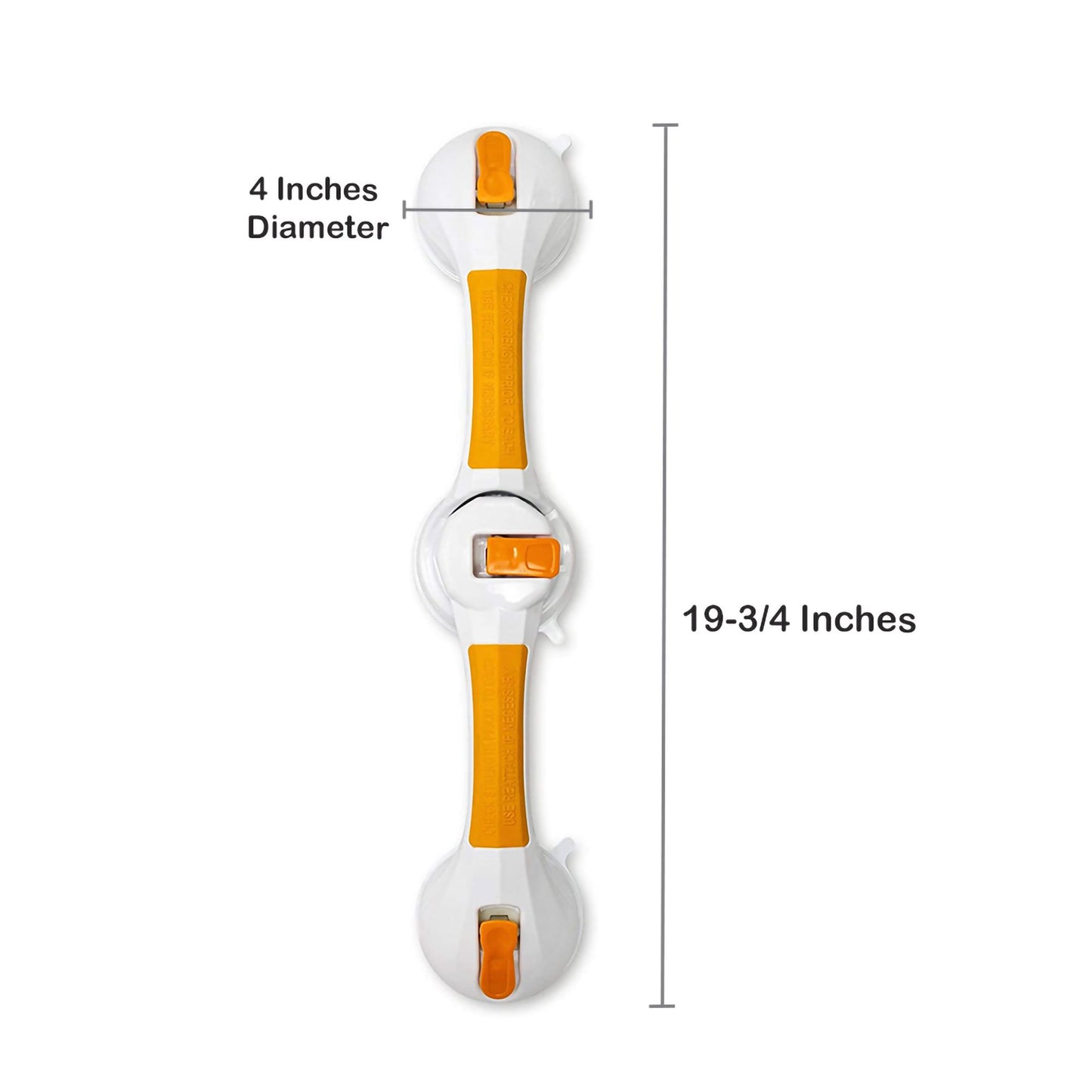 McKesson Rotating Suction-Cup Grab Bar White / Yellow Plastic (1103383_CS)