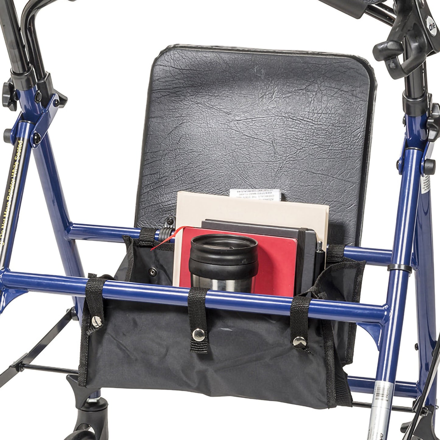 drive™ 4 Wheel Rollator Blue Adjustable Height / Folding Steel Frame (1196512_EA)