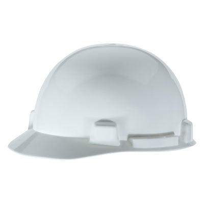 MSA SmoothDome® Slotted Hard Hat Cap Style, 4-Point Fast-Trac® III, White (454-10074067)