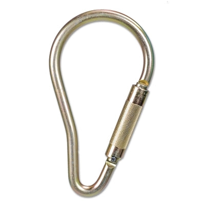 MSA Steel Carabiners, 2.1 in, Anchorage; Silver (454-10089209)