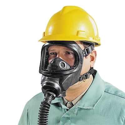 MSA Gas Mask Facepiece for Ultravue and Ultra Elite Full Facepiece Respirators, Black, Medium, Hycar Rubber (454-457126)