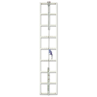 MSA Sure Climb® Ladder Cable System, Galvanized Steel, 5/16 in x 40 ft (454-SFPLS350040)