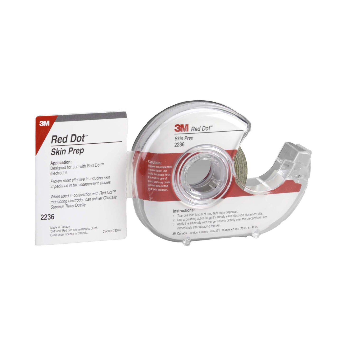 Red Dot™ Electrode Skin Prep Abrader Tape Tape Dispenser NonSterile (165989_RL)