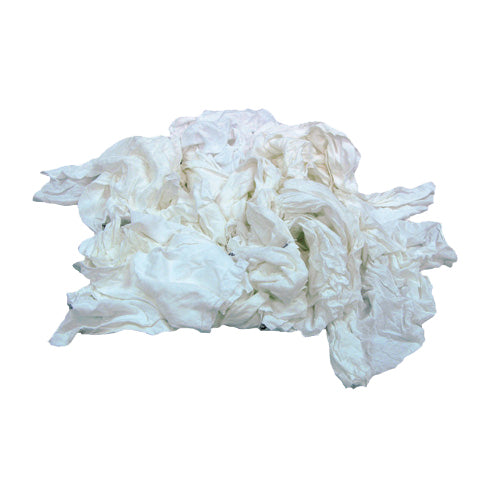 TASKBrand® New Washed & Bleached White Knits (T-Shirt/Polo), 25lb Box (HOS457-25)