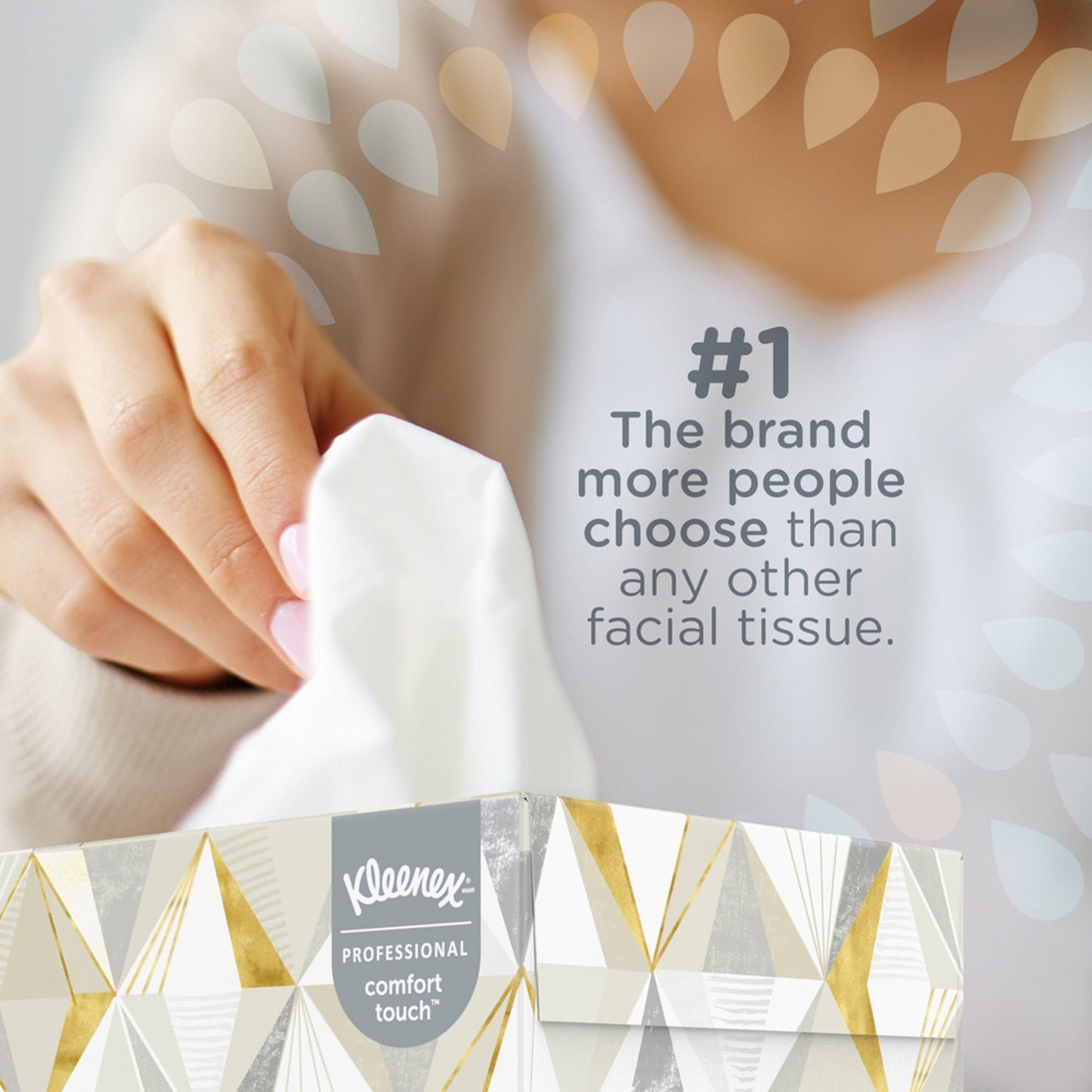 Kleenex® Facial Tissue White 8-2/5 X 8-3/5 Inch 125 Count (456014_BX)