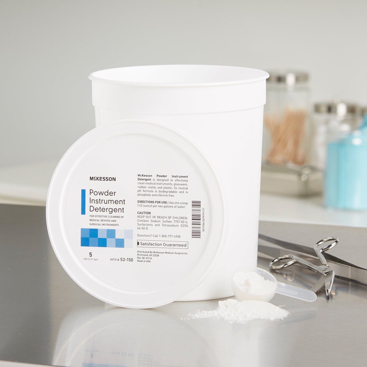 McKesson Instrument Detergent Powder Concentrate 5 lbs. Pail Citrus Scent (899289_EA)