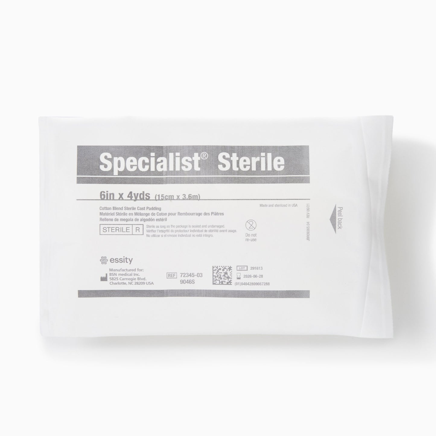 Specialist® Sterile Cast Padding Undercast 6 Inch X 4 Yard Cotton / Rayon Sterile (1118723_CS)