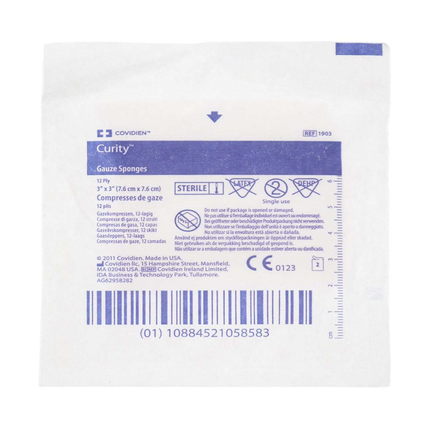 Curity™ Gauze Sponge 3 X 3 Inch 12-Ply Sterile 2 per Pack (684059_TR)