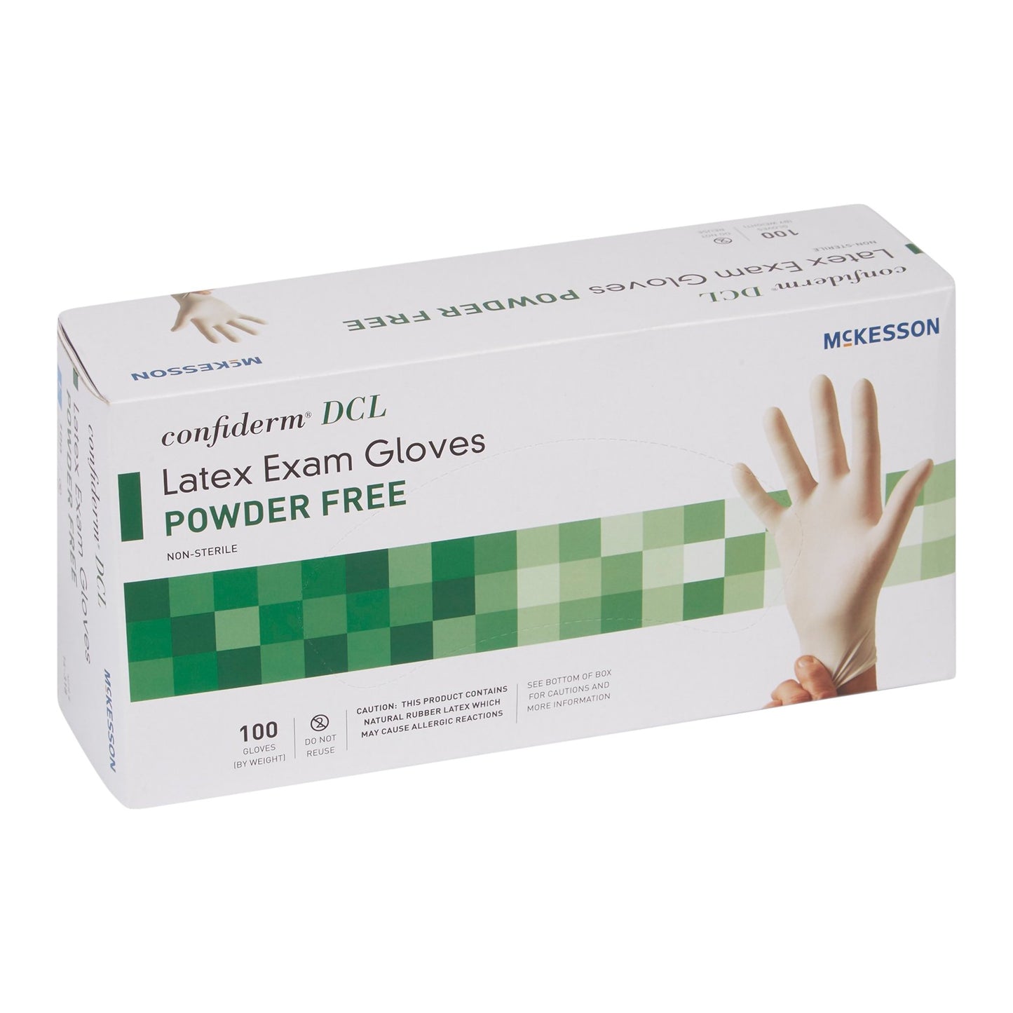 McKesson Confiderm® Exam Glove X-Large NonSterile Latex Standard Cuff Length Smooth Ivory Not Rated (483972_BX)