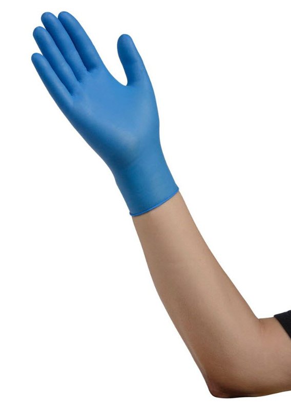 ESTEEM™ Exam Glove Medium NonSterile Nitrile Standard Cuff Length Micro-Textured Blue Chemo Tested (1094722_BX)