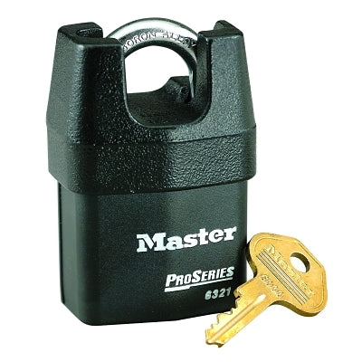 Master Lock Company Pro Series High Security Padlocks-Solid Iron Shroud, 5/16" Dia, 3/4" L X 7/8" W (470-6321)