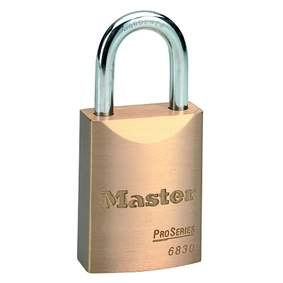 Master Lock Company Weather Tough Solid Brass Padlocks, 3/8 in Diam., 1 1/2 in L X 29/32 in W (470-6850)