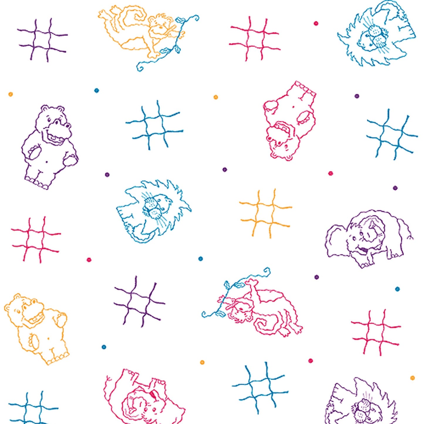 Pedia Pals® Table Paper 18 Inch Width 125 Foot Length Print (Animal) Crepe (466910_RL)