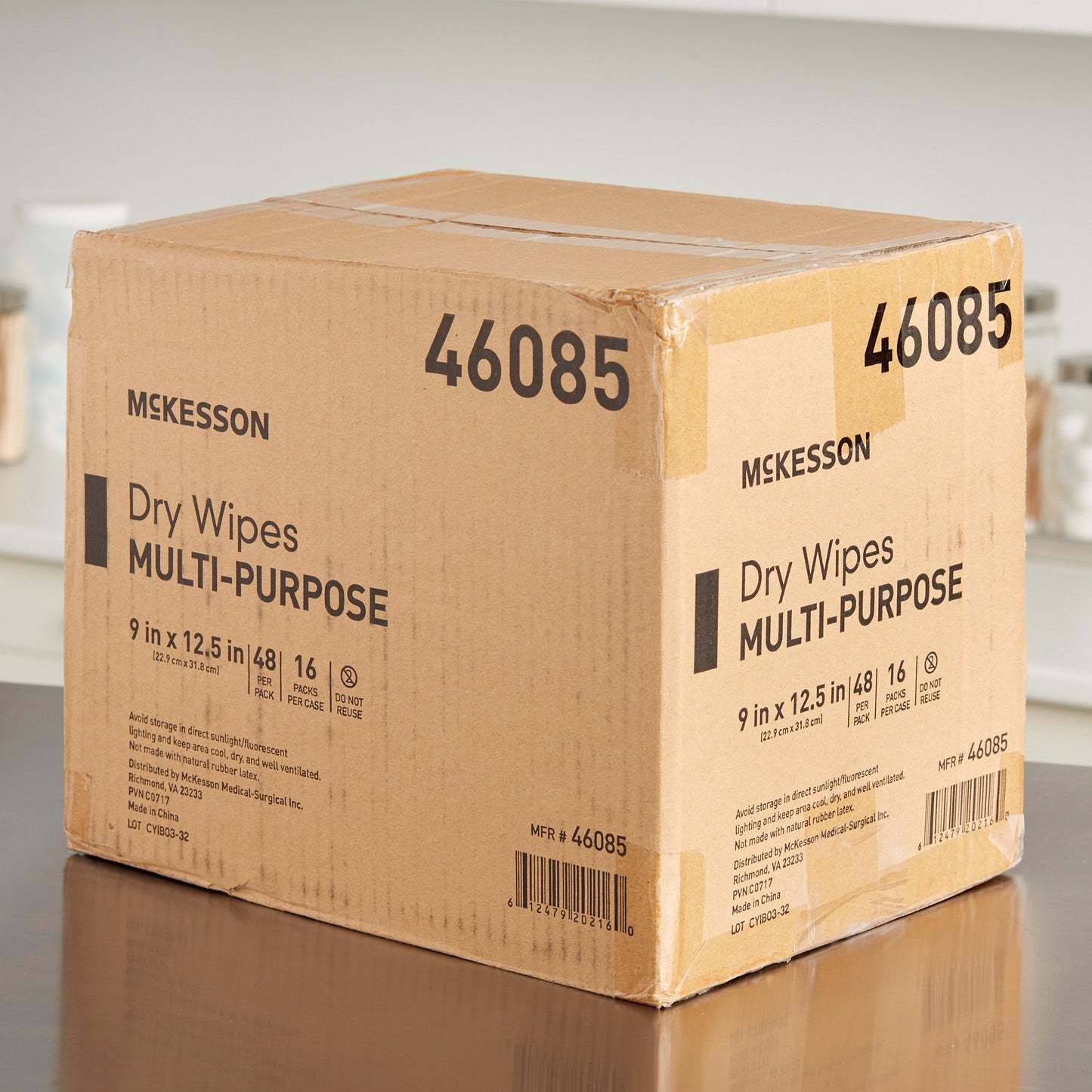 McKesson Task Wipe Medium Duty 48 Count Poly Pack 9 X 12-1/2 Inch NonSterile Disposable (864655_CS)