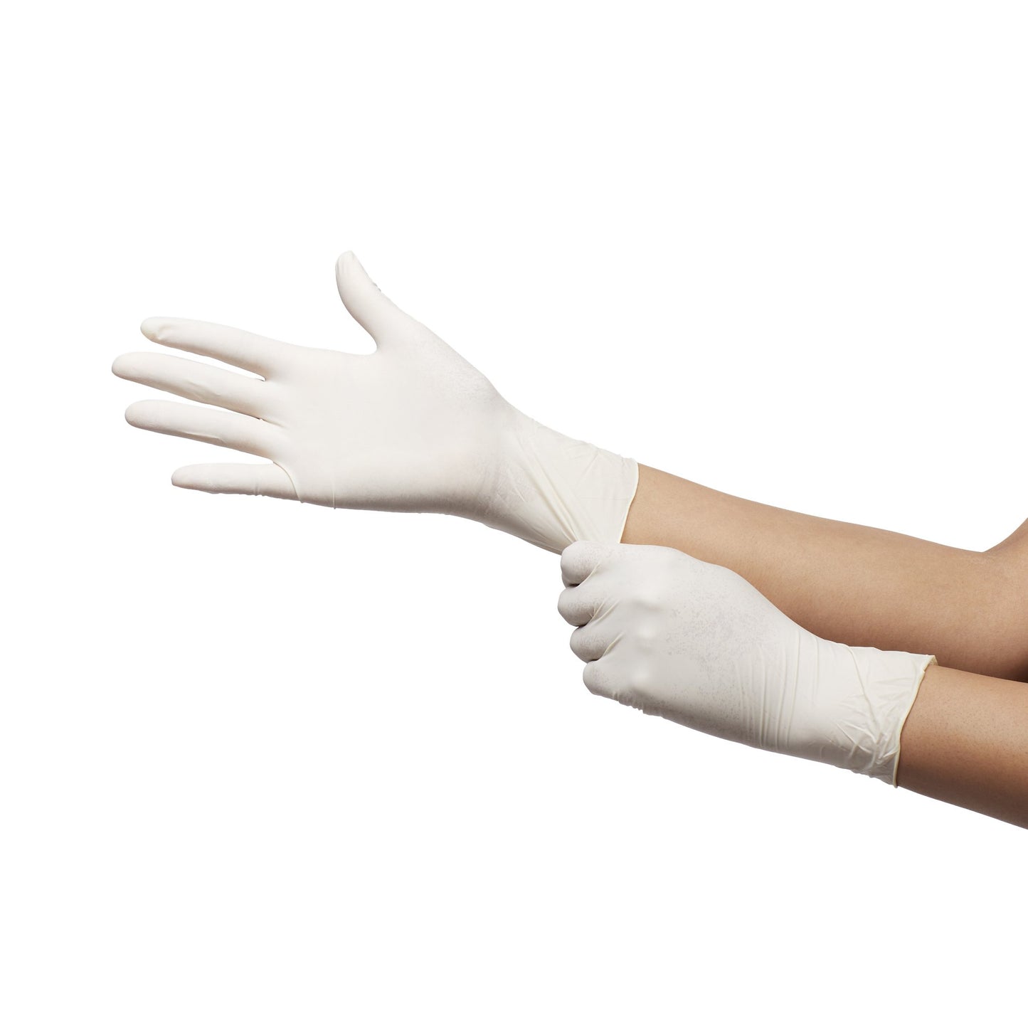 McKesson Confiderm® Exam Glove Small NonSterile Latex Standard Cuff Length Textured Fingertips Ivory Not Rated (921592_CS)