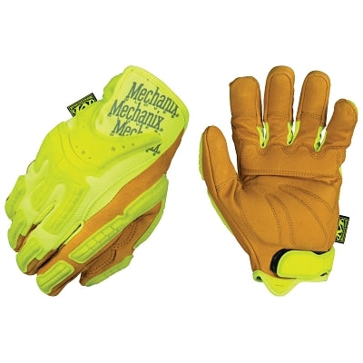 Mechanix Wear Hi-Viz CG Heavy Duty Leather Work Gloves, Hi-Viz Yellow, Medium (484-CG40-91-009)