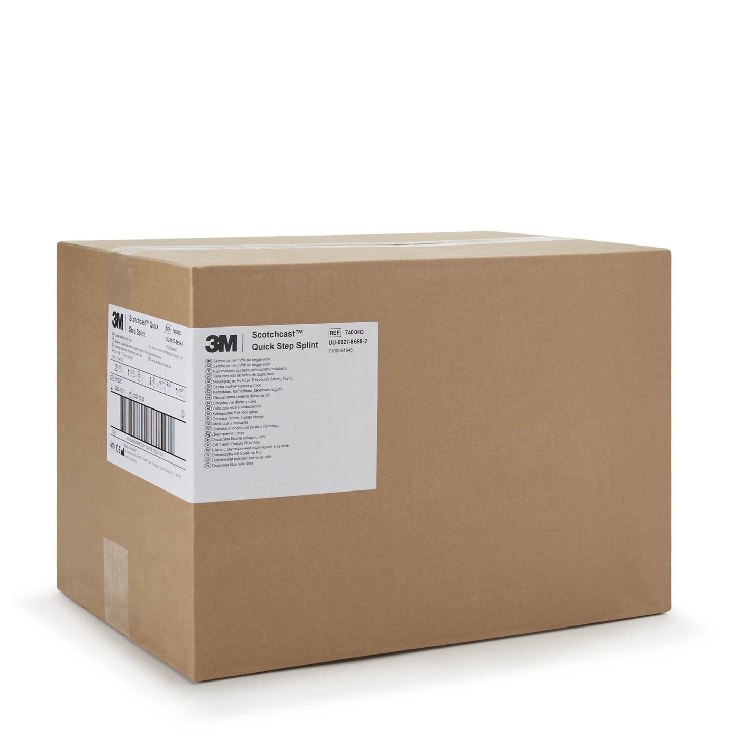 3M™ Scotchcast™ Quick Step Double Sided Felt Padded Splint Roll 4 Inch X 15 Foot Felt / Fiberglass White (983391_CS)