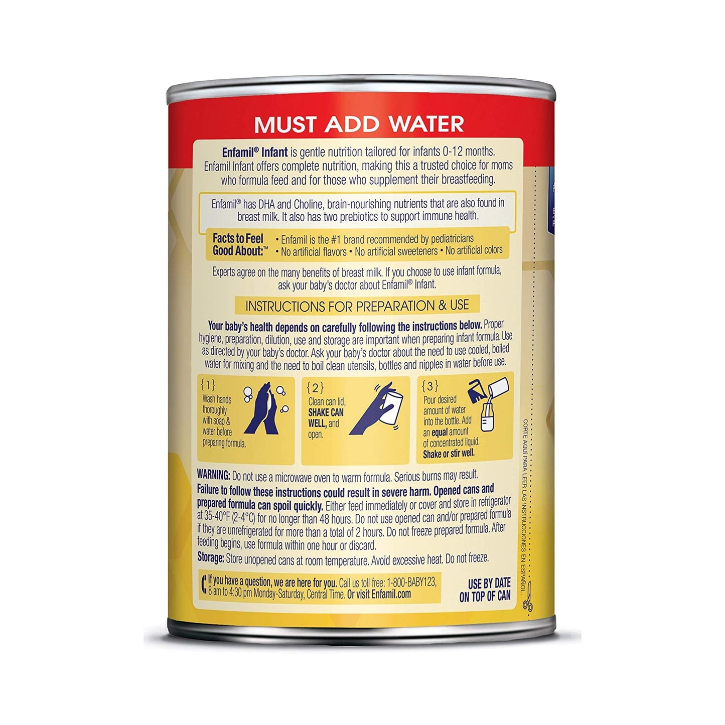 Enfamil® Infant Formula Unflavored 13 oz. Can Concentrate Iron (1144771_BT)