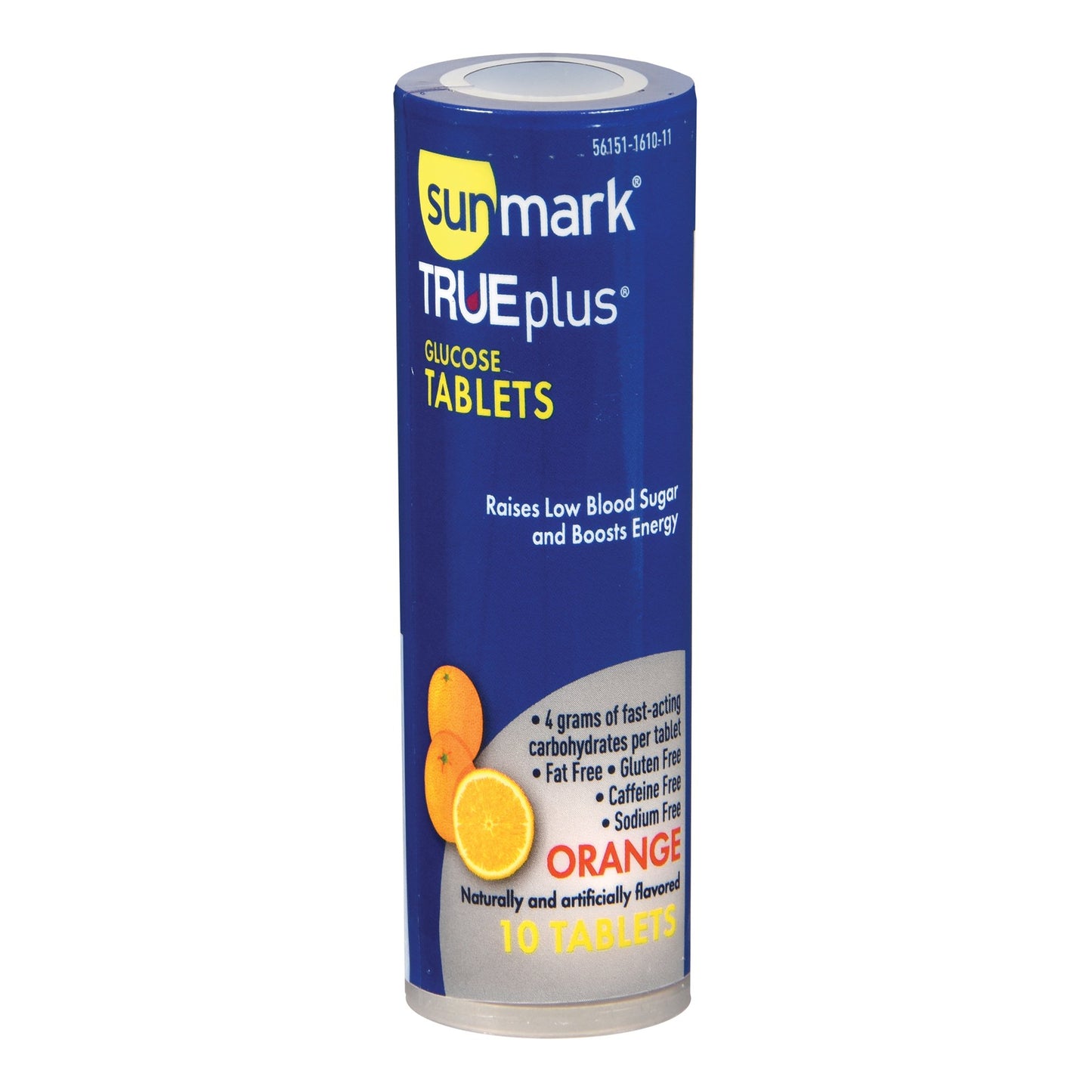 sunmark® TRUEplus™ Glucose Supplement 10 per Bottle Chewable Tablet Orange Flavor (997490_CT)