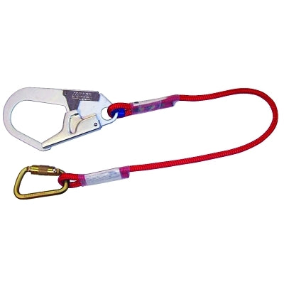 PIP Positioning and Restraint Lanyard, 6 ft, Twist-Lock Carabiner, Locking Rebar (493-1014936)