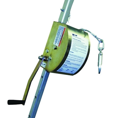 PIP ManHandler™ Hoist, 100 ft, Mounting Bracket, Pulley, Carabiner (493-8442SS-Z7100FT)