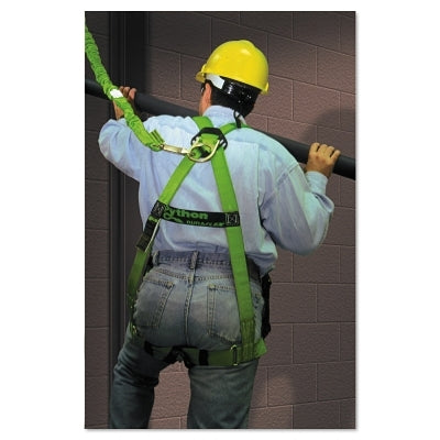 Honeywell DuraFlex Python Harnesses, Back D-Ring, Universal, Green (493-P950UGN)