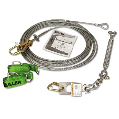 PIP Sky Grip Horizontal Lifeline System for 6 Workers, 300 ft (493-SGS18300FT)