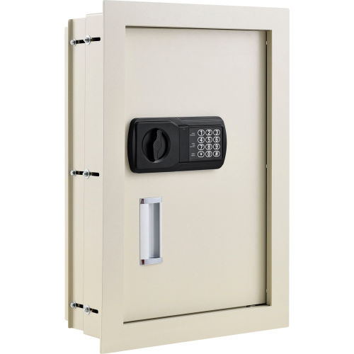 Global Industrial Residential Safes Expandable Depth Wall Safe - 15"W x 3-1/4"-6"D x 22-1/8"H (WB493492N)
