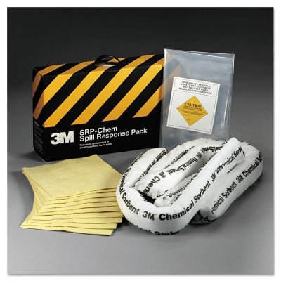 3M Chemical Sorbent Spill Response Pack, 3.5 Gal Absorption (498-SRP-CHEM)