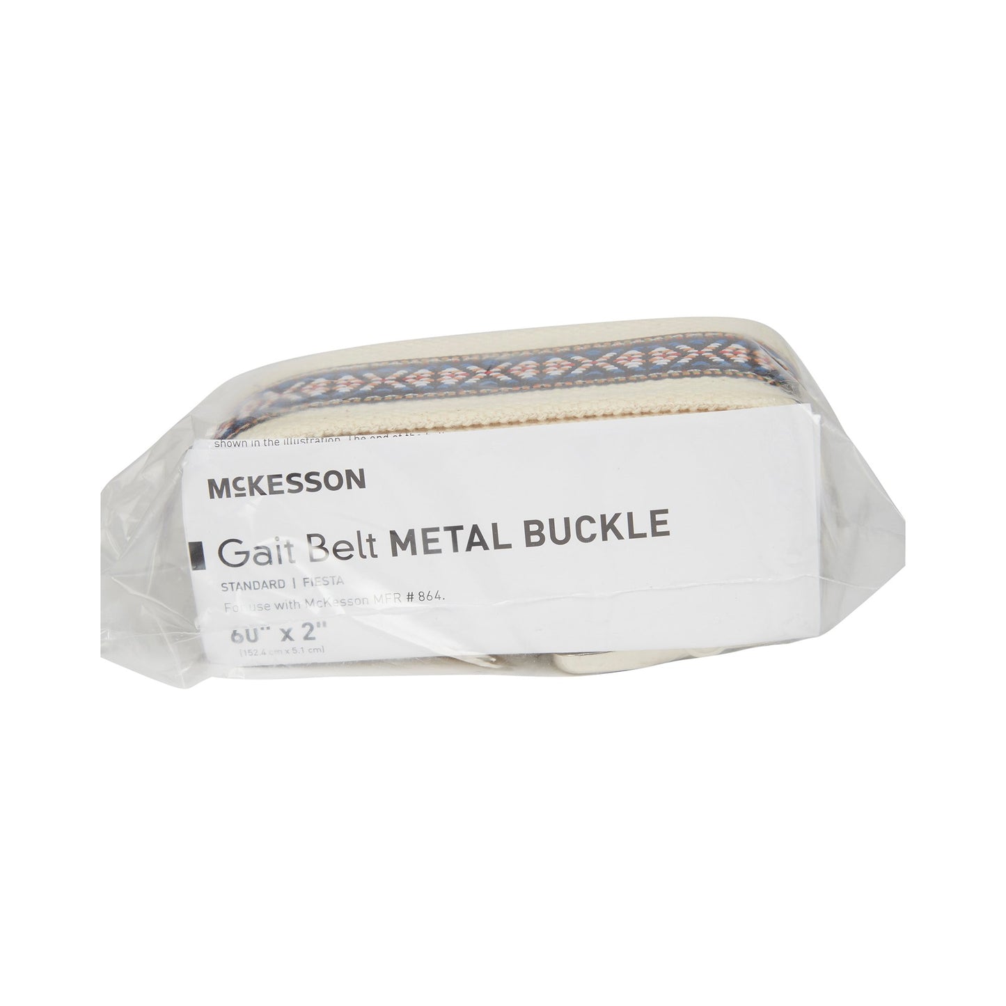 McKesson Gait Belt 60 Inch Length Fiesta Design Polyester (864669_EA)