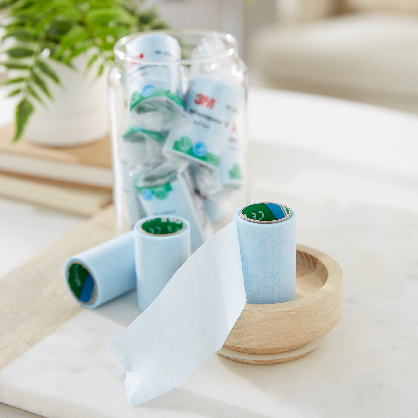 3M™ Micropore™ S Medical Tape Blue 2 Inch X 1-1/2 Yard Silicone NonSterile (774190_BX)