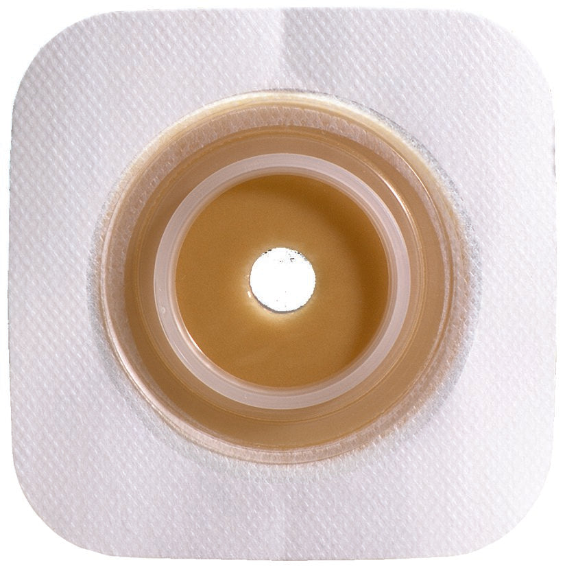 Sur-Fit Natura® Ostomy Barrier Precut, Standard Wear Acrylic Tape 57 mm Flange Sur-Fit® Natura® System Hydrocolloid 1-1/2 Inch Opening 5 X 5 Inch (365754_BX)