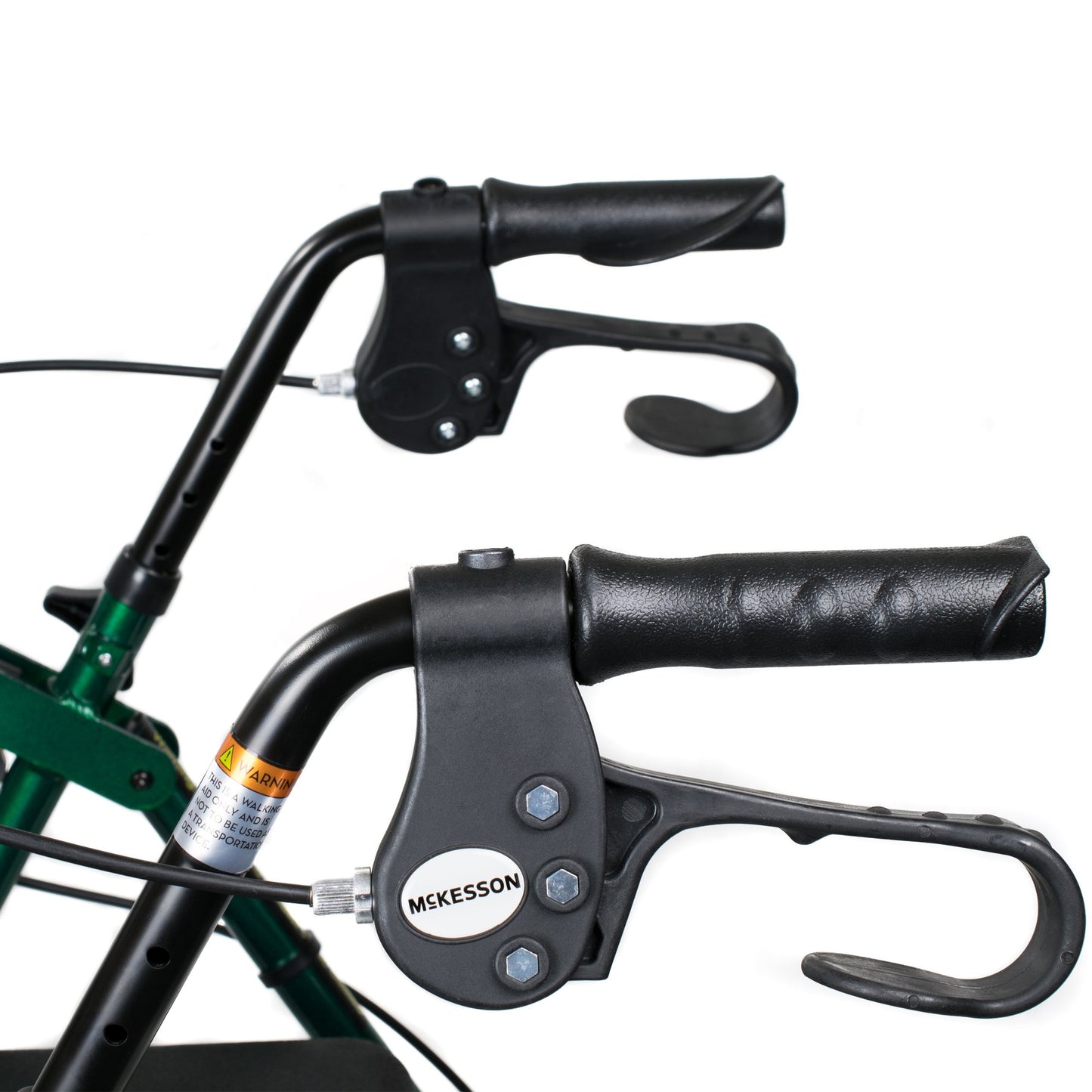 McKesson 4 Wheel Rollator Green Adjustable Height / Folding Aluminum Frame (1065265_EA)