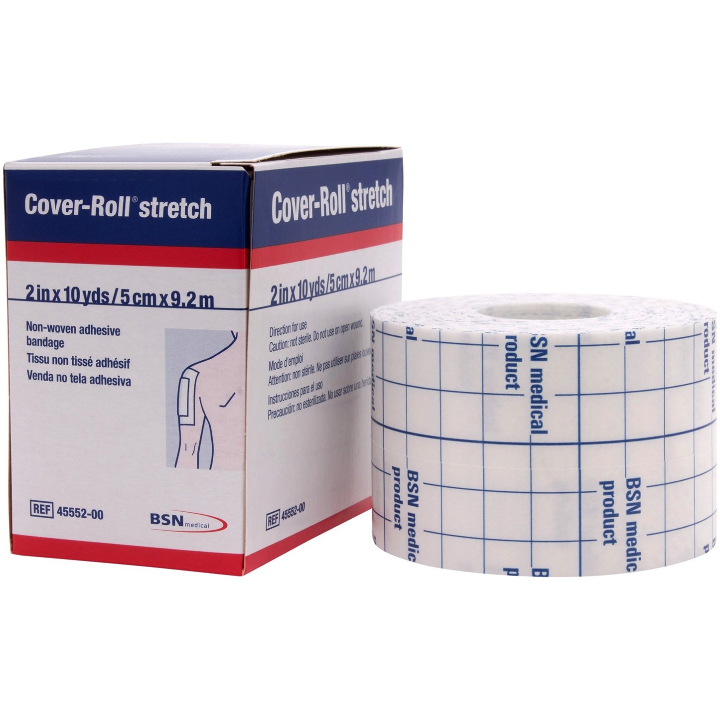 Cover-Roll® Stretch Dressing Retention Tape with Liner White 2 Inch X 10 Yard Nonwoven Polyester NonSterile (191703_CS)