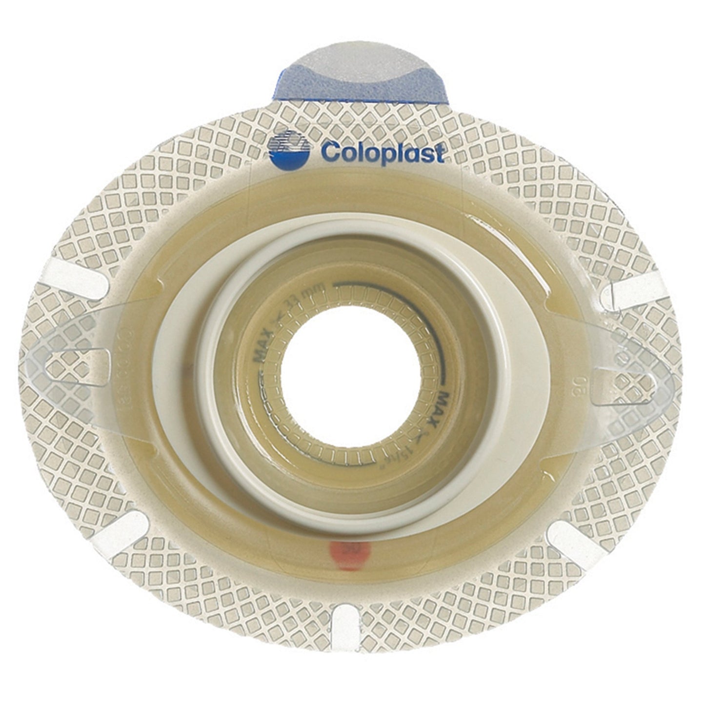 SenSura® Click Xpro Ostomy Barrier Trim to Fit, Extended Wear Double Layer Adhesive 60 mm Flange Blue Code System 3/8 to 2-1/4 Inch Opening (747450_BX)