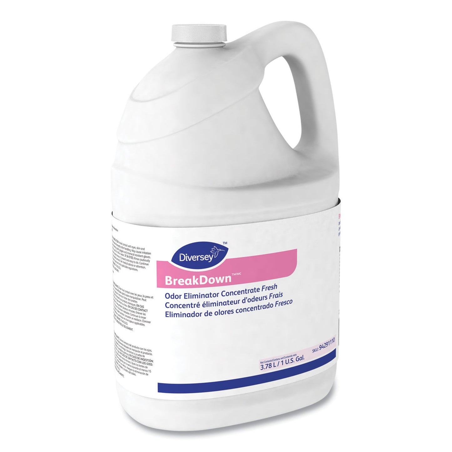 Diversey™ BreakDown™ Deodorizer Liquid Concentrate 1 gal. Jug Cherry Almond Scent (872832_CS)