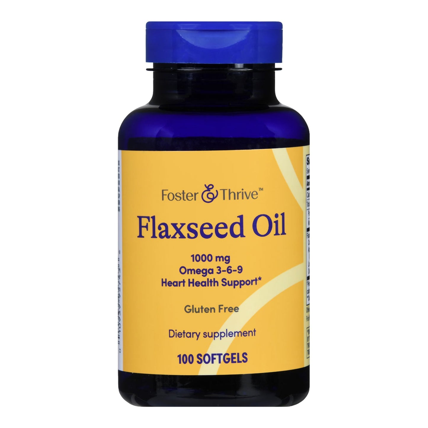 Foster & Thrive™ Dietary Supplement Flaxseed Oil 1,000 mg Strength Softgel 100 per Bottle (1238891_BT)