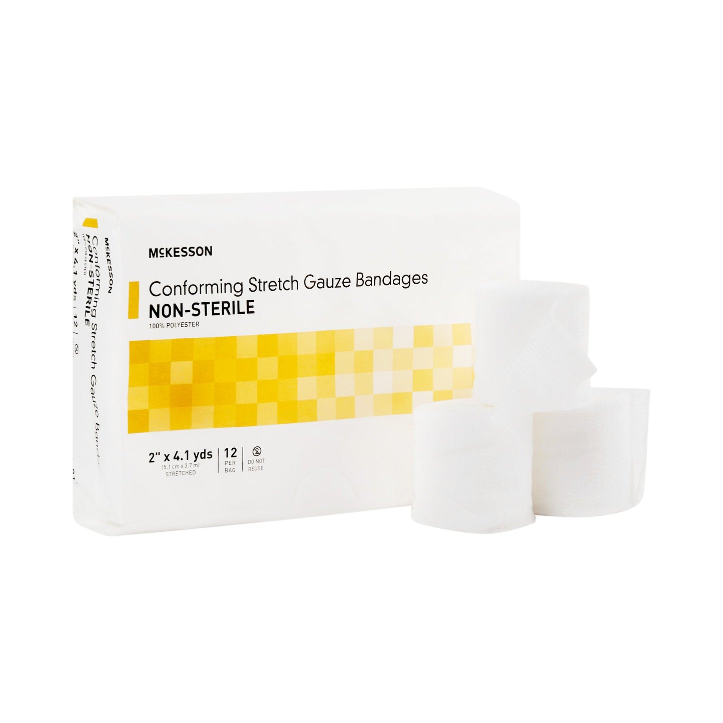 McKesson Conforming Bandage 2 Inch X 4-1/10 Yard NonSterile 12 per Pack (993032_CS)
